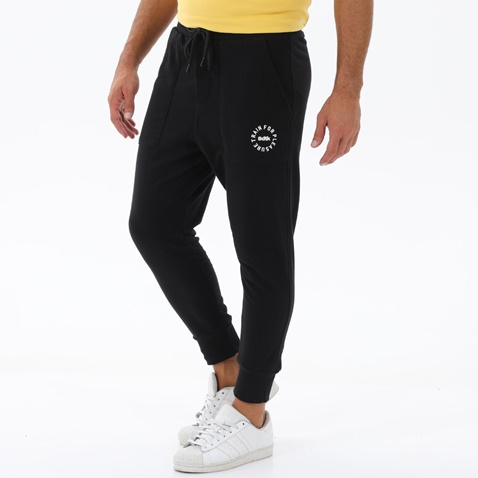 BODYTALK-Ανδρικό παντελόνι φόρμας jogger BODYTALK 1222-951500 μαύρο