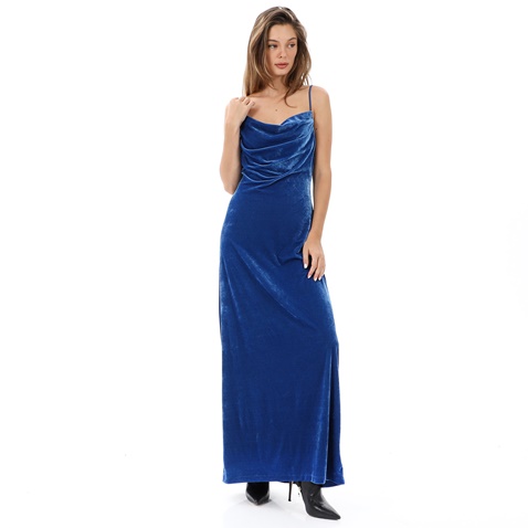 ATTRATTIVO-Γυναικείο μάξι φόρεμα ATTRATTIVO 92632863 μπλε