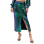 ALE-Γυναικεία midi φούστα με παγιέτες 'ALE 8916138 πράσινη