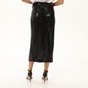 'ALE-Γυναικεία maxi φούστα με παγιέτες 'ALE 8916138 μαύρη