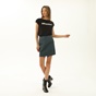 ATTRATTIVO-Γυναικεία mini φούστα από δερματίνη ATTRATTIVO 9915093 μπλε