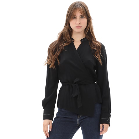 ATTRATTIVO-Γυναικείο πουκάμισο ATTRATTIVO 9915227 μαύρο