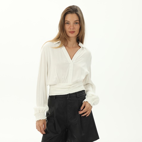 ATTRATTIVO-Γυναικείο πουκάμισο ATTRATTIVO 9915228 λευκό