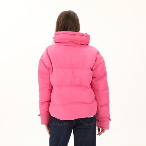 ATTRATTIVO-Γυναικείο κοντό puffer μπουφάν ATTRATTIVO 9915285 ροζ
