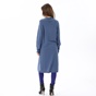 ATTRATTIVO-Γυναικεία μακριά πλεκτή μπλούζα ATTRATTIVO 9P20383 μπλε