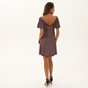 ATTRATTIVO-Γυναικείο mini φόρεμα ATTRATTIVO 92165751 μπορντό εκρού