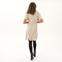 ATTRATTIVO-Γυναικείο βελούδινο mini φόρεμα ATTRATTIVO 9915478 εκρού
