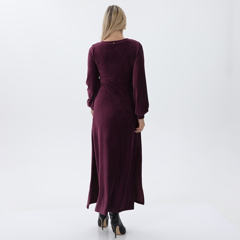 ATTRATTIVO-Γυναικείο μακρύ βελούδινο φόρεμα ATTRATTIVO 92341833 μοβ