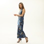 ATTRATTIVO-Γυναικείο μακρύ βελούδινο φόρεμα ATTRATTIVO 92410865 μπλε floral