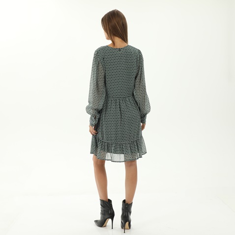 'ALE-Γυναικείο σιφόν mini φόρεμα  'ALE 8915321 πράσινο