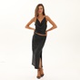 ATTRATTIVO-Γυναικεία μακριά φούστα με παγιέτες ATTRATTIVO 9915868 μαύρη