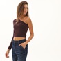 ATTRATTIVO-Γυναικεία μπλούζα με ένα ώμο ATTRATTIVO 9915871 φούξια