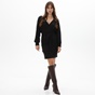ATTRATTIVO-Γυναικείο mini φόρεμα ATTRATTIVO 92501783 μαύρο ασημί