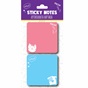 ΧΑΡΤΙΝΗ ΠΟΛΗ-Αυτοκόλλητα χαρτάκια γατάκι σκυλάκι HP.BTS.SN.004 μπλε ροζ
