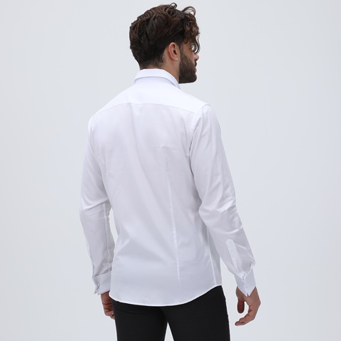 MARTIN & CO-Ανδρικό πουκάμισο MARTIN & CO 123-51-1560 SLIM SHIRT λευκό