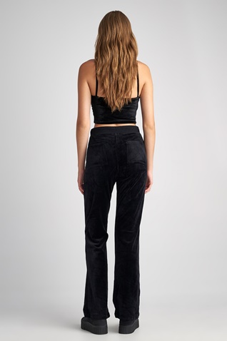 SUGARFREE-Γυναικείο βελουτέ παντελόνι φόρμας SUGARFREE 23831401 μαύρο