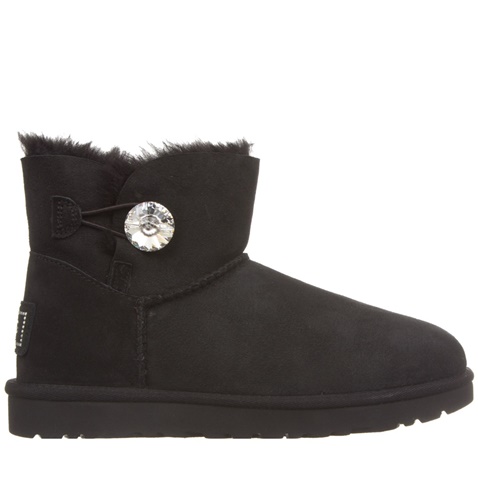 UGG AUSTRALIA-Γυναικεία μποτάκια UGG Mini Bailey Button 1016554 μαύρο