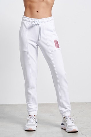BODYTALK-Γυναικείο παντελόνι φόρμας BODYTALK  1222-905600 FADINGCOLORSW λευκό
