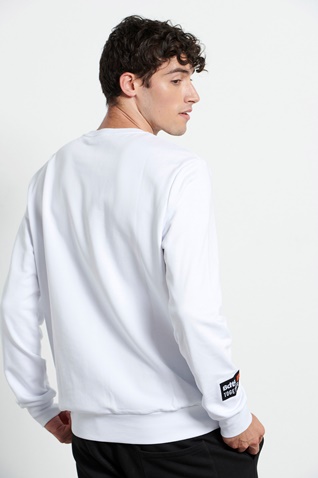 BODYTALK-Ανδρική φούτερ μπλούζα BODYTALK 1222-955126 TOGETHERM λευκή