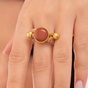 APOXYLO-Γυναικείο δαχτυλίδι APOXYLO 9083 CHRYSOLYTHOS 