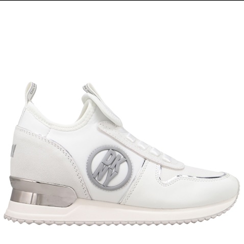DKNY JEANS-Γυναικεία sneakers DKNY K4261395 SABATINI λευκό ασημί