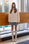 SUGARFREE-Γυναικεία mini βελουτέ φούστα SUGARFREE 22834109 γαλάζια