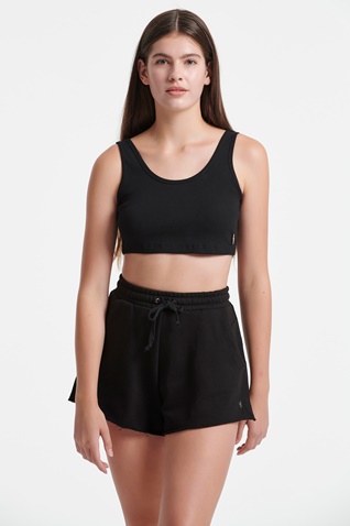 SUGARFREE-Γυναικείο cropped top SUGARFREE 22818249 μαύρο