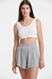 SUGARFREE-Γυναικείο cropped top SUGARFREE 22818249 λευκό