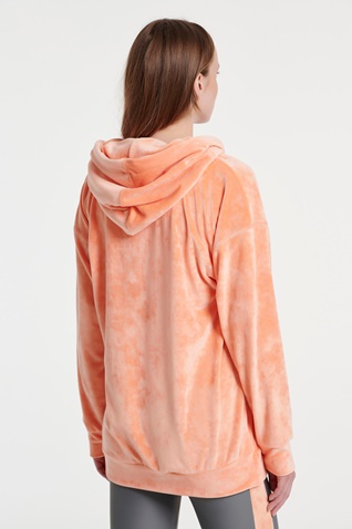 SUGARFREE-Γυναικεία μακριά βελουτέ μπλούζα SUGARFREE 22834032 πορτοκαλί