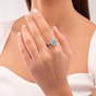 APOXYLO-Γυναικείο δαχτυλίδι APOXYLO 9071 ONE BLUE 