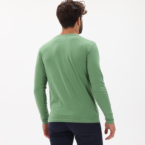 BATTERY-Ανδρική μακρυμάνικη μπλούζα BATTERY 02232009 πράσινη