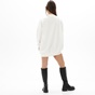KENDALL+KYLIE-Γυναικεία μακριά oversized φούτερ μπλούζα KENDALL+KYLIE KKW.2W1.016.003 ART PATCH λευκή