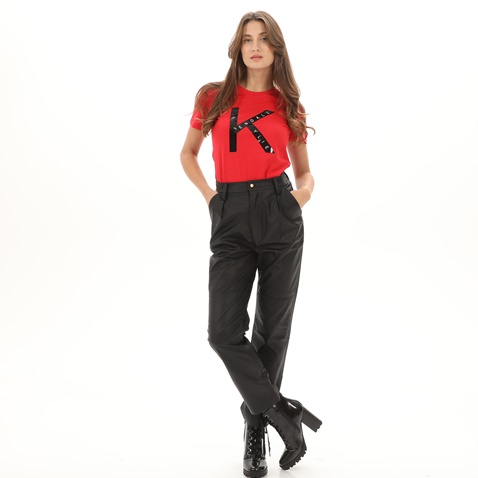 KENDALL+KYLIE-Γυναικείο t-shirt KENDALL+KYLIE KKW.2W1.016.006 κόκκινο