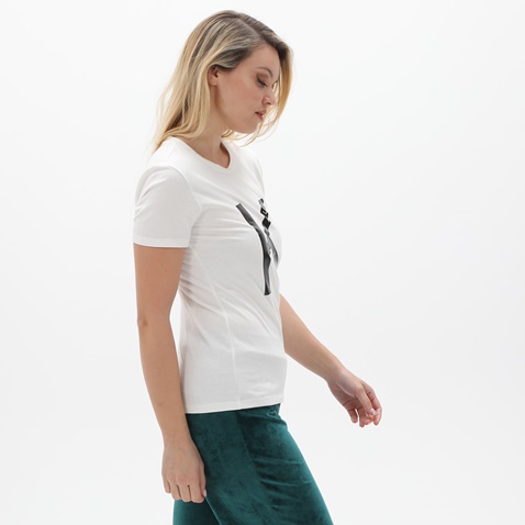 KENDALL+KYLIE-Γυναικείο t-shirt KENDALL+KYLIE KKW.2W1.016.006 λευκό