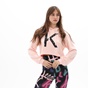 KENDALL+KYLIE-Γυναικεία cropped φούτερ μπλούζα KENDALL+KYLIE KKW.2W1.016.013 ροζ