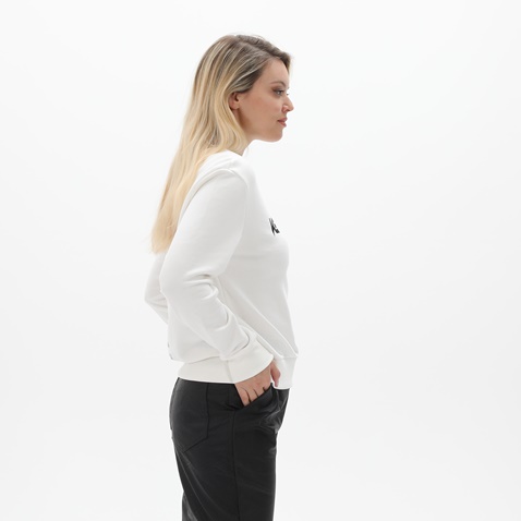 KENDALL+KYLIE-Γυναικεία φούτερ μπλούζα KENDALL+KYLIE KKW.2W1.016.017 GOTH CLASSIC COLLEGE λευκή
