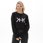 KENDALL+KYLIE-Γυναικεία cropped μπλούζα KENDALL+KYLIE KKW.2W1.016.022 HEART μαύρη