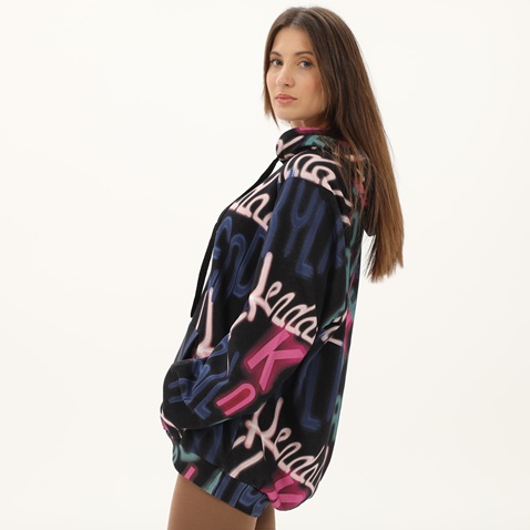 KENDALL+KYLIE-Γυναικεία φούτερ μπλούζα KENDALL+KYLIE KKW.2W1.016.041 PSYCHO PRINT μαύρη