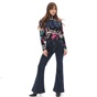 KENDALL+KYLIE-Γυναικεία μπλούζα ζιβάγκο KENDALL+KYLIE KKW.2W1.016.042 PSYCHO PRINT πολύχρωμη