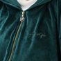 KENDALL+KYLIE-Γυναικεία βελουτέ cropped ζακέτα KENDALL+KYLIE KKW.2W1.016.051 πράσινη