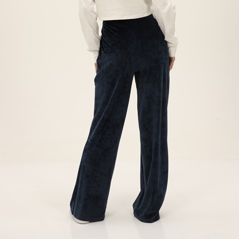 KENDALL+KYLIE-Γυναικείο βελουτέ παντελόνι φόρμας KENDALL+KYLIE KKW.2W1.017.020 μπλε