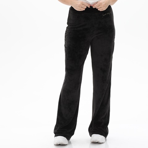 KENDALL+KYLIE-Γυναικείο βελουτέ παντελόνι KENDALL+KYLIE KKW.2W1.017.020 μαύρο