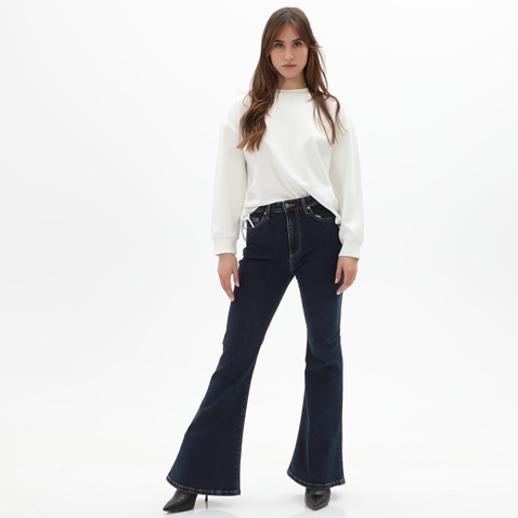 KENDALL+KYLIE-Γυναικείο bootcut jean παντελόνι KENDALL+KYLIE KKW.2W1.020.014 HIGH RISE μπλε