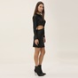 KENDALL+KYLIE-Γυναικείο cut out mini φόρεμα KENDALL+KYLIE KKW.2W1.030.009 μαύρο