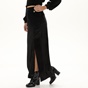 KENDALL+KYLIE-Γυναικεία μακριά φούστα KENDALL+KYLIE KKW.2W1.050.008 SLIT μαύρη