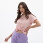 DKNY JEANS-Γυναικείο t-shirt DKNY DP1T8521 ροζ