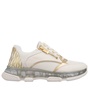 DKNY JEANS-Γυναικεία sneakers DKNY K1371043 TAINI λευκά χρυσά
