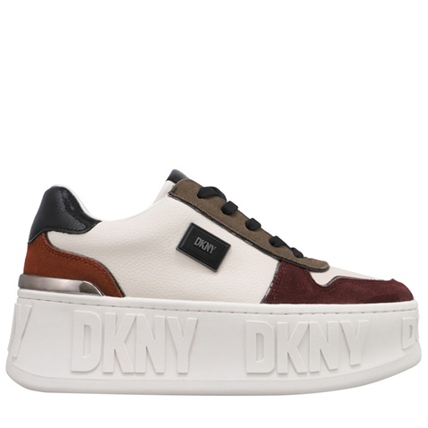 DKNY JEANS-Γυναικεία sneakers DKNY K3361202 LOWEN μπεζ