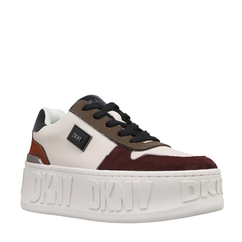 DKNY JEANS-Γυναικεία sneakers DKNY K3361202 LOWEN μπεζ