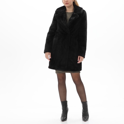 GAUDI-Γυναικείο γούνινο παλτό GAUDI GFS.2W1.010.025 μαύρο
